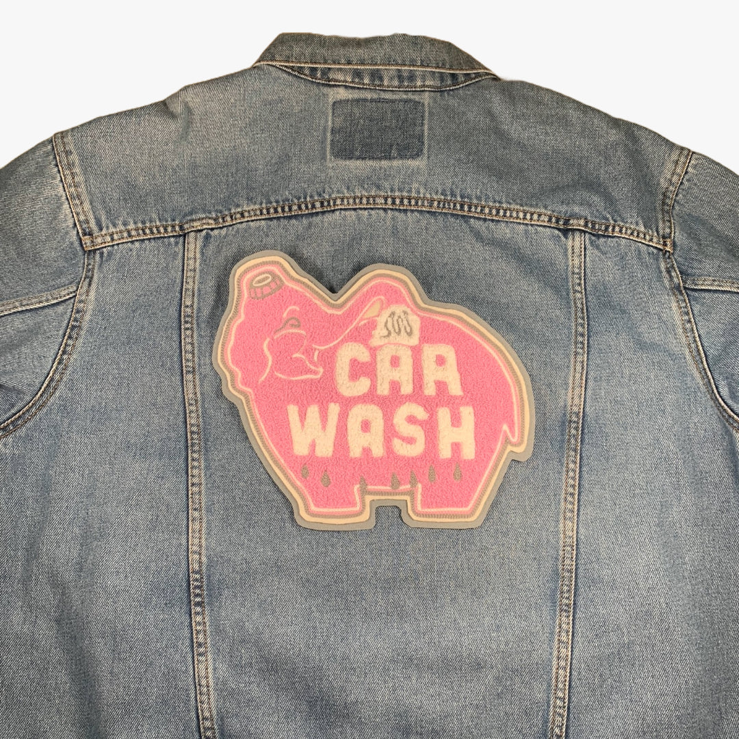 Elephant Car Wash Chenille Patch