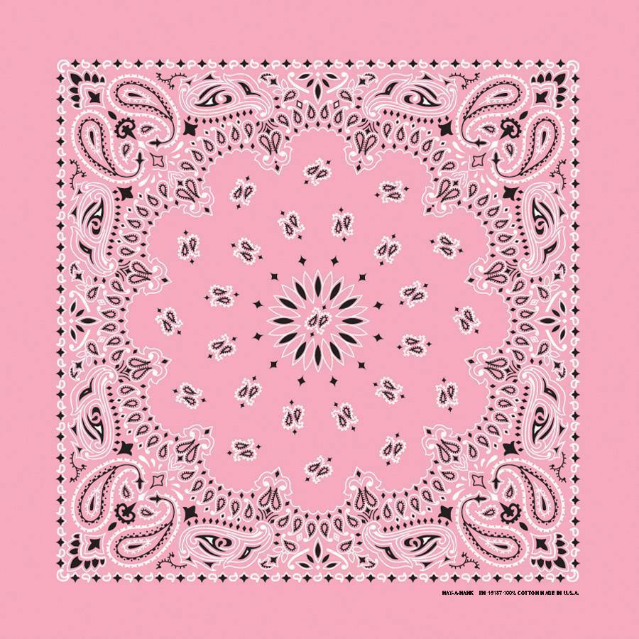 Classic Paisley 100% Cotton Bandana with Custom Chainstitch