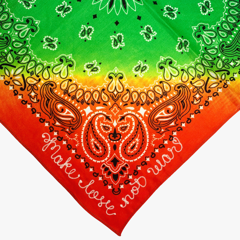Summer of Love Rainbow Chainstitch Bandana