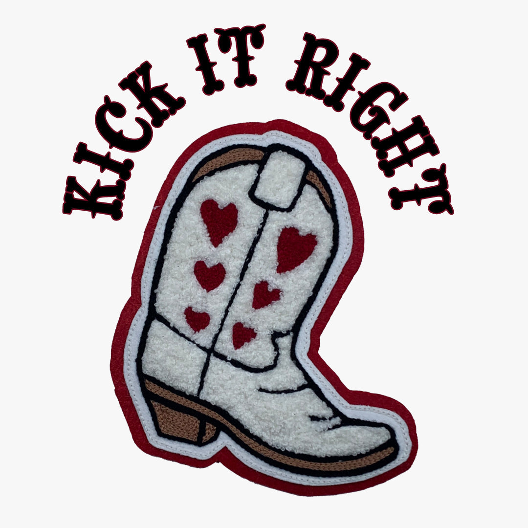 Sweetheart of the Rodeo Chenille Boot Patches