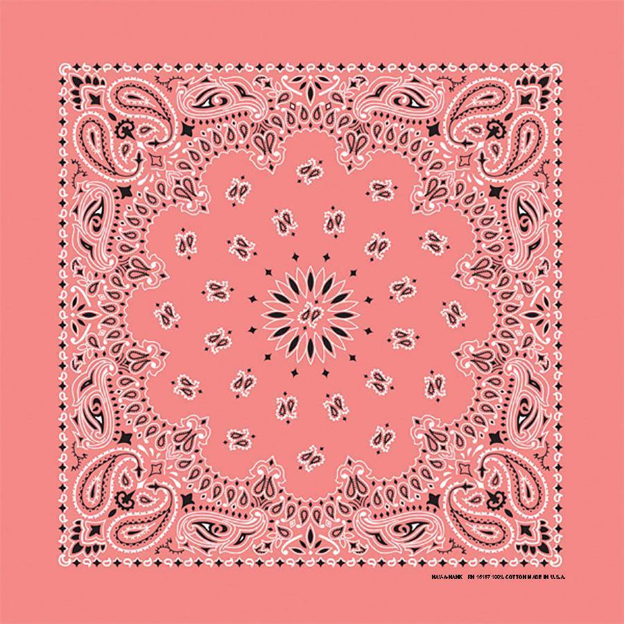 Classic Paisley 100% Cotton Bandana with Custom Chainstitch
