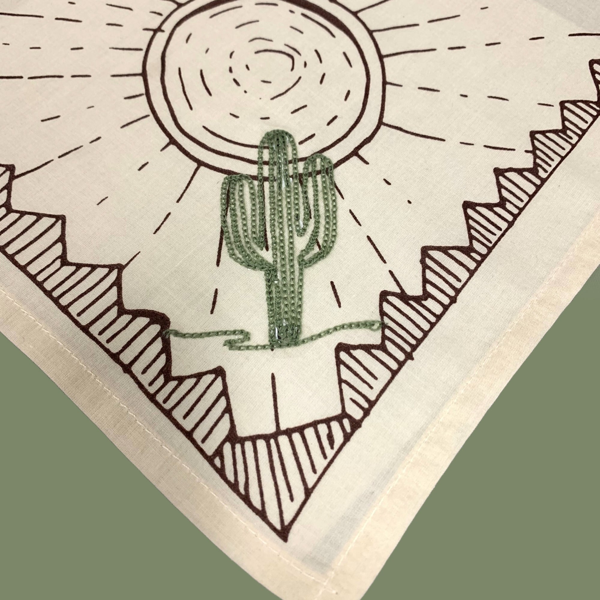 Desert Bandana by Handker + Custom Chainstitch by Fever Stitch