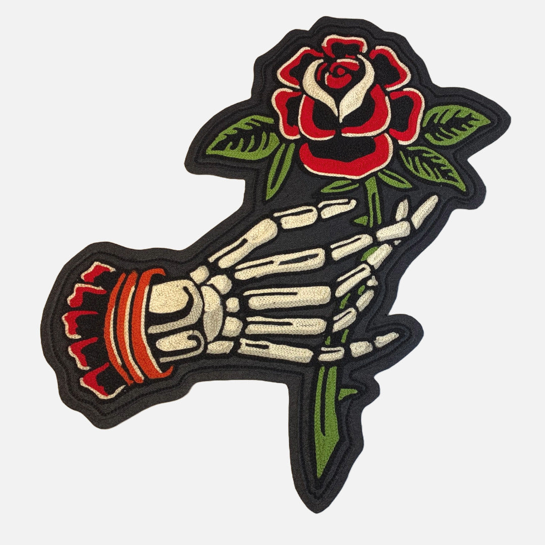 Memento Mori Chainstitch Patch